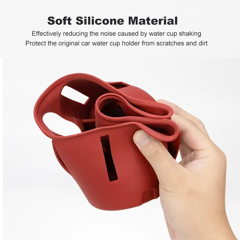 Car Cup Holder For Porsche Macan Cayenne Center Console Bottle Holder Insert Anti Slip Drink Storage Organizer Auto Accessories Vue