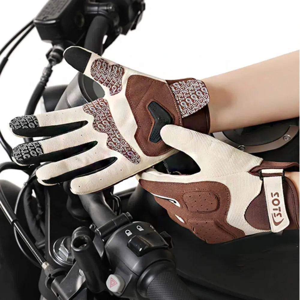 Full Finger Outdoor Sports Gloves Wear-resistant Breathable Cycling Gloves Shock-absorbing Non-slip Climbing Gloves Camping Vue