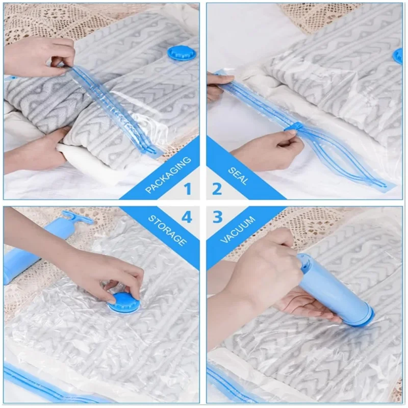 Vacuum Storage Bags,Vacuum Bag Packaging Saves Space,For Bedding Clothes Travel Storage Bedroom Storage Bagsabkw Vue