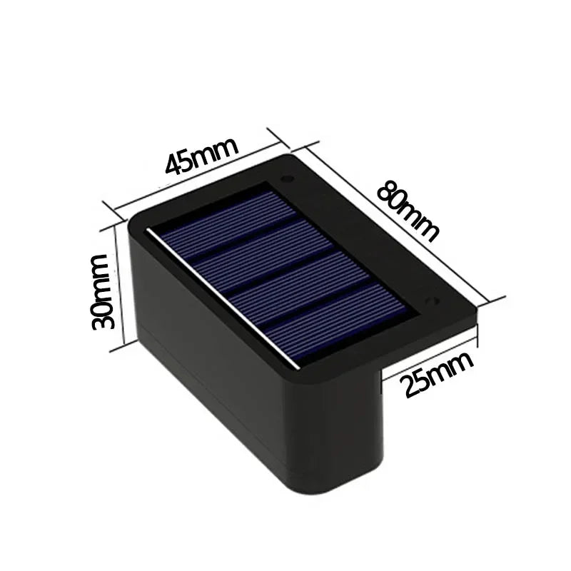 1/2/4PCS Solar Wall Lights Outdoor Waterproof Garden Step Lighting for Yard Fence Stair Pathway Decoration Outside Solar Lights Vue