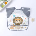 0-3Y Boys Girls Burp Clothes Smock Infant Baby Cartoon Sleeveless Waterproof Eating Toddler Art Apron Animal Smock Soft Baby Bib Vue B165 Lion 0-3Y