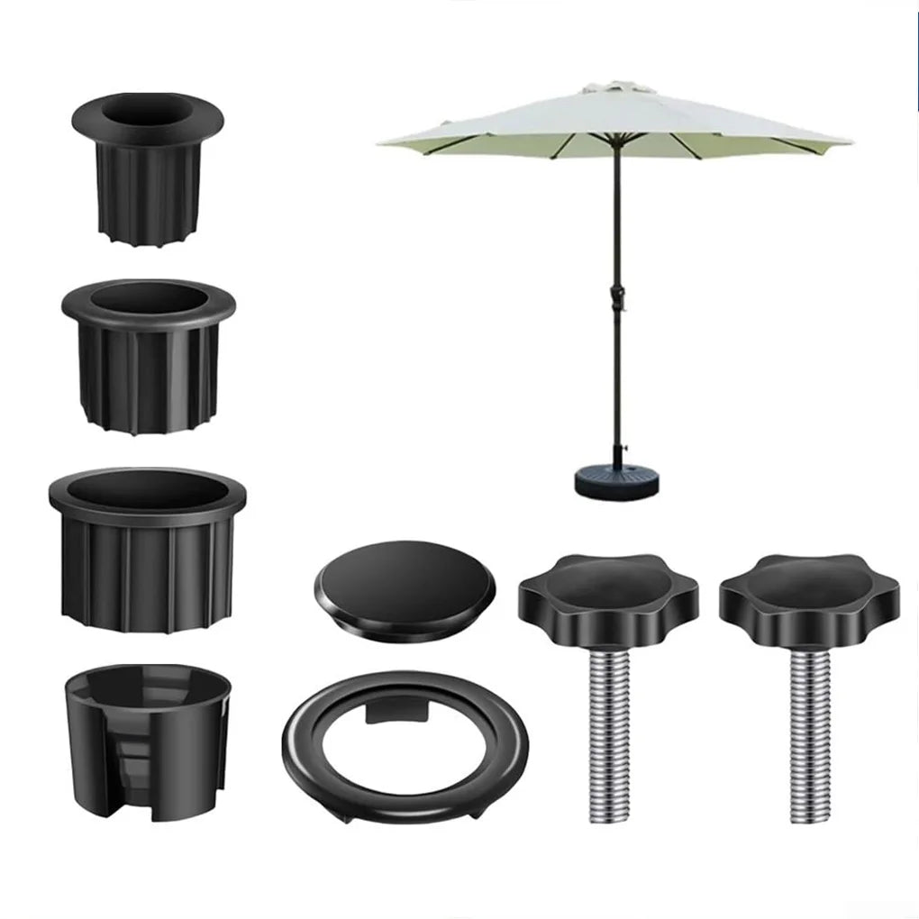 8pieces Plastic Parasol Stand Replacement Parts For Most Beach Backyard Balcony Umbrella Hole Vue