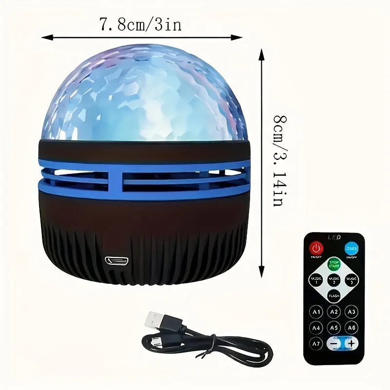 Galaxy Star Projector Night Light 7 Color Patterns USB 5V Christmas Party Disco Lamp Remote Control for Bedroom Christmas Decor Vue