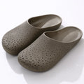 Slip on Work Clogs for Men Summer Breathable Anti Slip Kitchen Safety Shoes Lightweight Indoor Outdoor Garden Sandals Vue 44-45 Brown