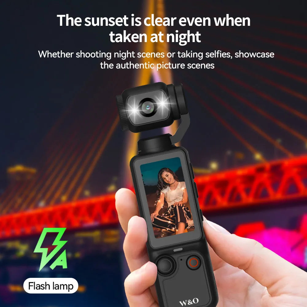 1080P WiFi Sports Wearable Camera Travel Bicycle Driver Recorder Mini Sports Cam for Motorcycle and Vlogging with 32GB SDcard Vue