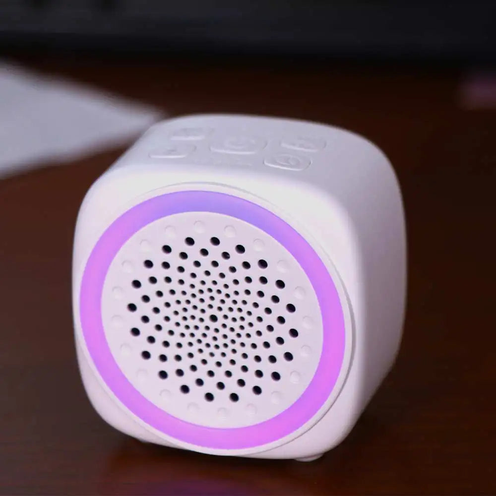 with RGB Lighting Baby White Noise Machine White 26 Types Soothing Music Sleep Sound Player Night Light with Timer Soft Lighting Vue