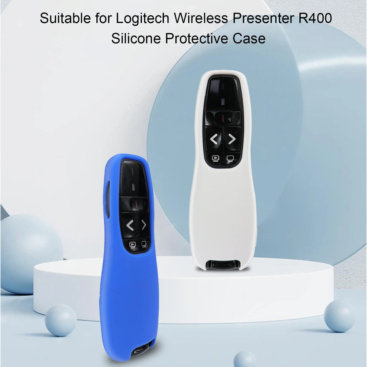Soft Silicone Cover Protective Case Compatible with for Logitech Wireless Presenter R 400 for Logitech R400 Silicone Remote Case Vue