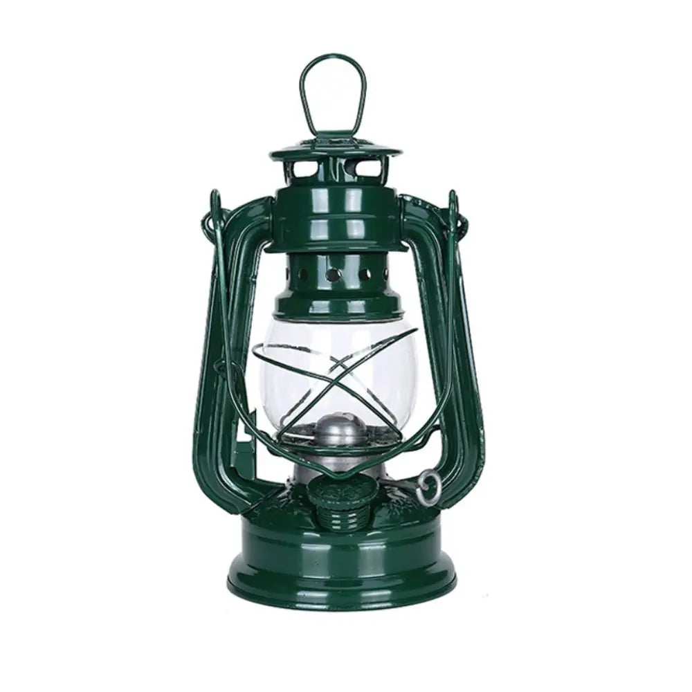Not Rust Leakproof Creative Bedroom Pub Home Decor Portable Bar Cafe Oil Lamp Lamp Camping Lights Lantern Vue green-19cm