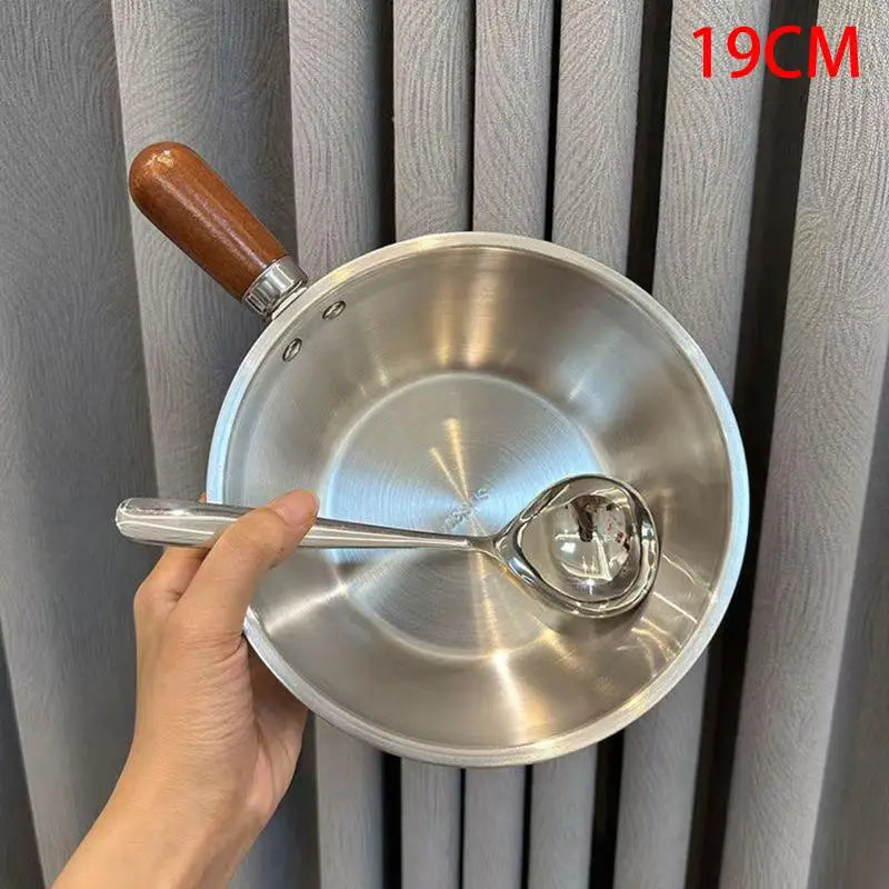 Stainless Steel Instant Noodle Pot Small One Person High-value Vue 19CM