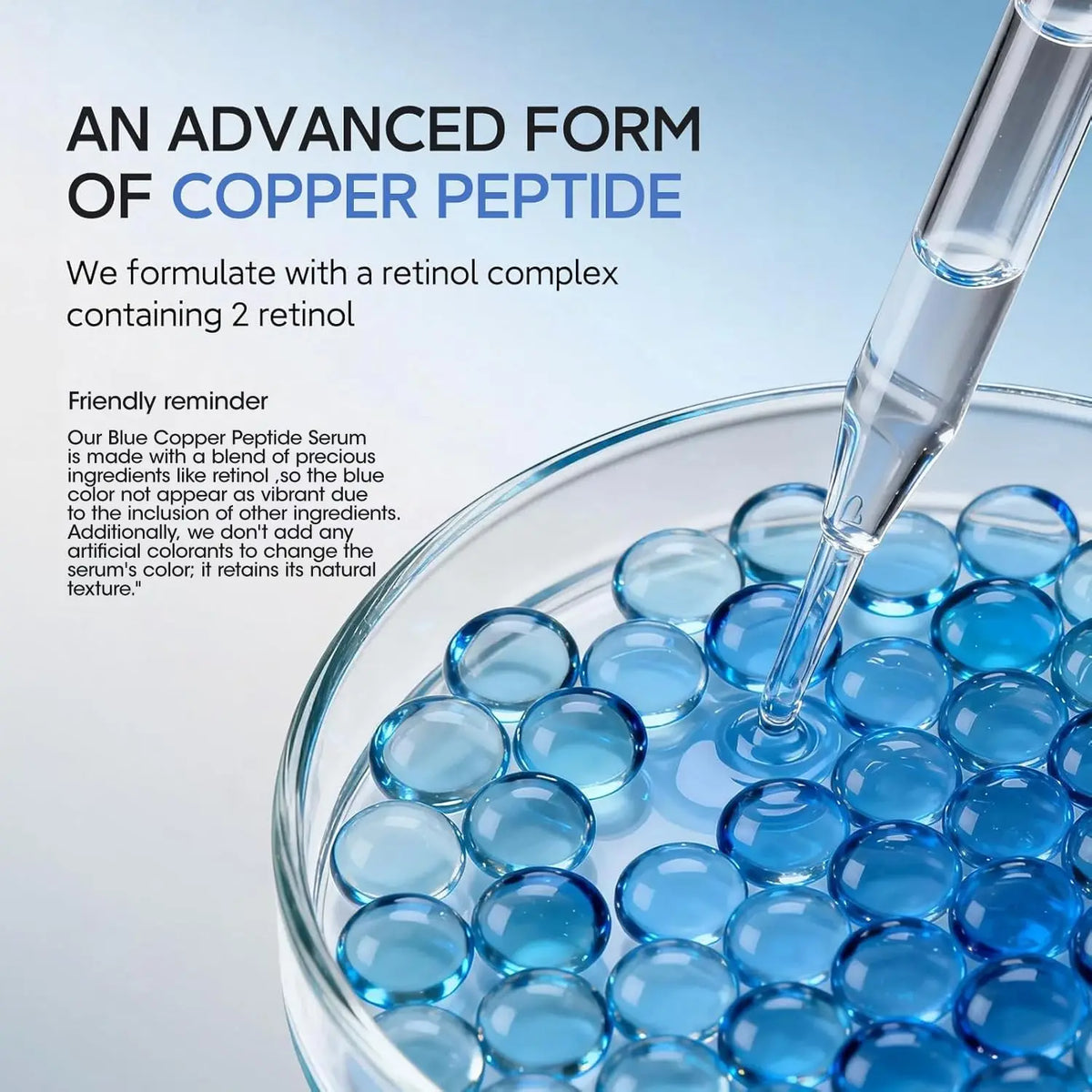 New Blue Copper Peptide Capsule Face Serum Wrinkle Remove Essence Tightens Night Moisturizing Radiant Rejuvenation Skin Care Vue