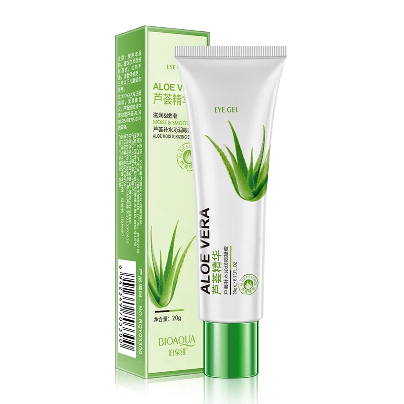 1 Tube/Aloe Vera Hydrating Eye Gel, Contains Aloe Vera Skin-Beneficial Ingredients, a Refreshing Gel That Provides a Cool Touch and Hydrates the Skin, Soothes and Moisturizes, and Nourishes the Skin Around the Eyes. Suitable Vue 1Pc
