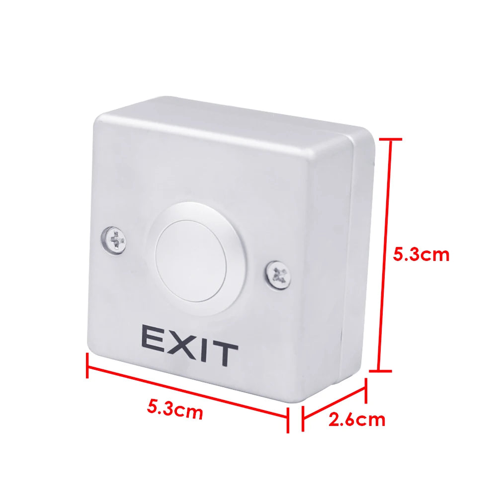 Z53D3 Zinc Alloy Exit Button Switch NO/NC/COM Push Exit Door Release Button Switch Access Control exit button Vue