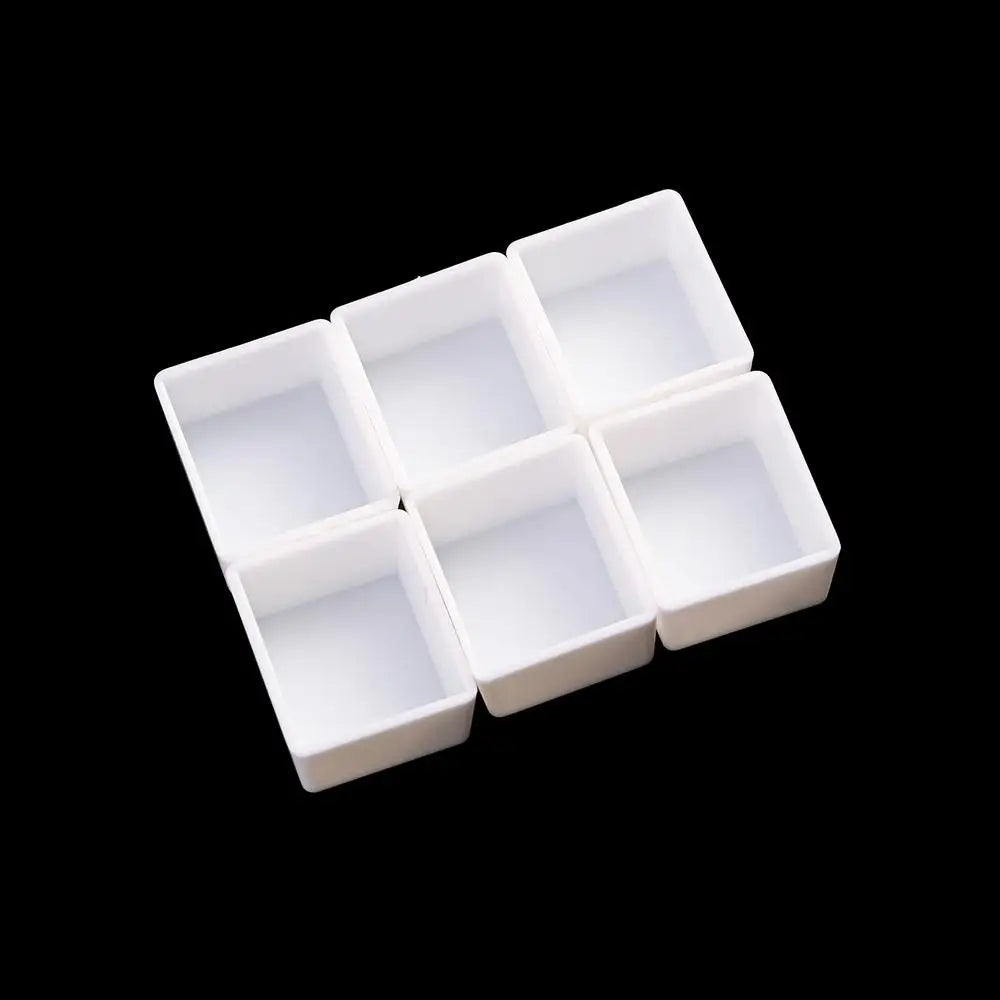 2ml White Empty Full Pan Half Pans Plastic Paint Palette Painting Supplies Art Supplies Watercolor Paint Grid Vue
