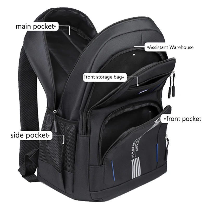 Fashion Minimalist Men S Rucksack Lightweight Nylon Backpack Multiple