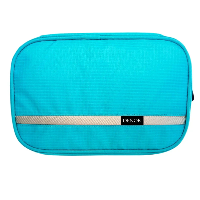 New Hanging Toiletry Bag Travel Toiletry Wash Organizer Kit for Men Women Cosmetics Make Up Sturdy Hanging Hook Shower Bags Vue DL178T3-Sky blue