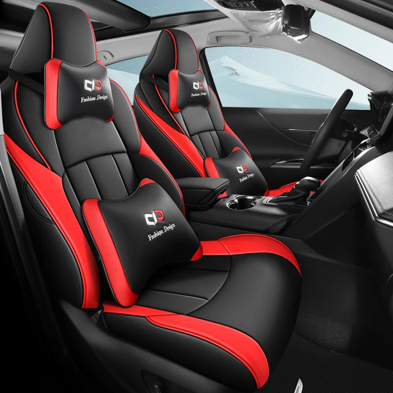 Design Car Special Seat Cover for Toyota Venza Harrier 2022-2024 Premium Leather Waterproof Protective Car Styling Accessories Vue