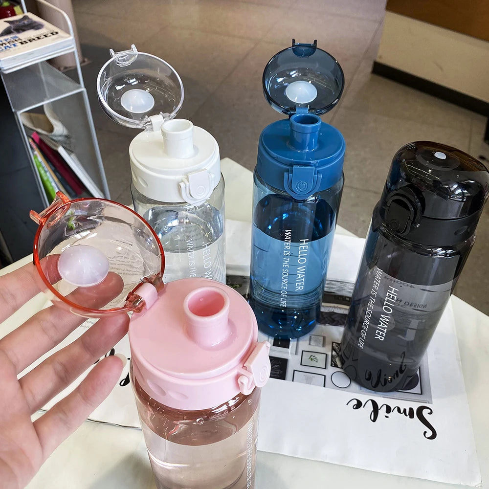 780ml Plastic Portable School Water Bottle for Drinking Tea Mug Outdoor Sport Camping Supplies Coffee Kids Drinkware Odorless Vue