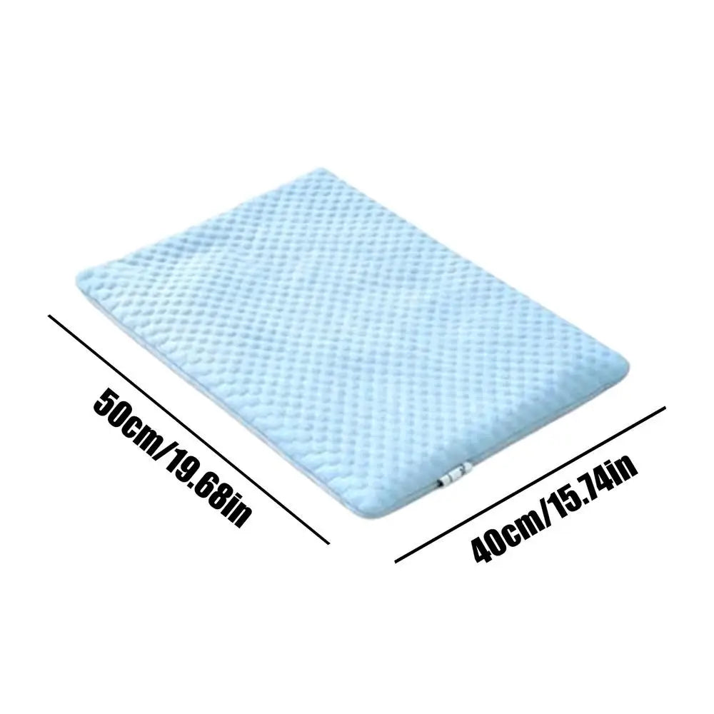 S/M/L Comfortable Cat Cooling Mat for Hot Summer, Portable Pet Bed Pad for Sleeping Resting, Indoor Outdoor Travel Camping Use Vue M
