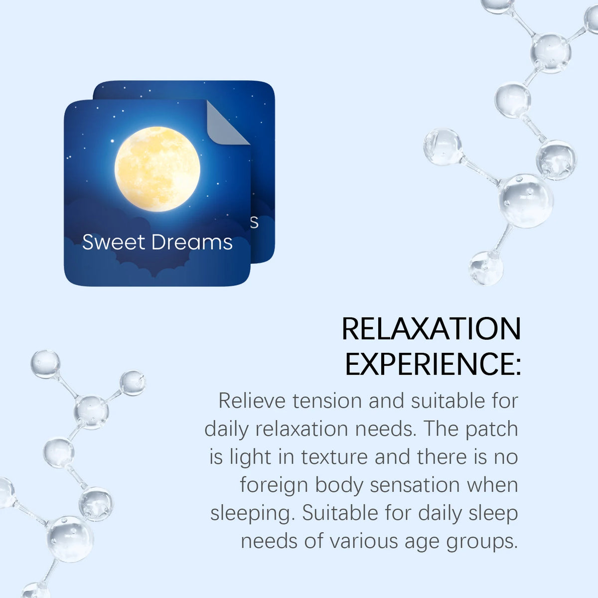 Sleep Care Patches | Natural Daily Gentle Nighttime Soothing Care for Peaceful & Restful Sleep, Convenient Portable Design Vue
