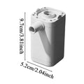 Rechargeable Portable Air Pump Inflator with 3 Nozzles for Pool Camping Travel Beach Outdoor Garden Patio Backyard Vue White