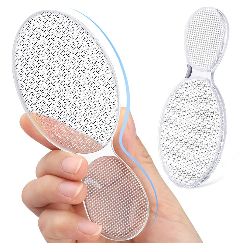 1Pc Reusable Clear Foot File Portable Dead Skin Removal Foot Scrubber Professional Foot & Nail Care Pedicure Tools Vue