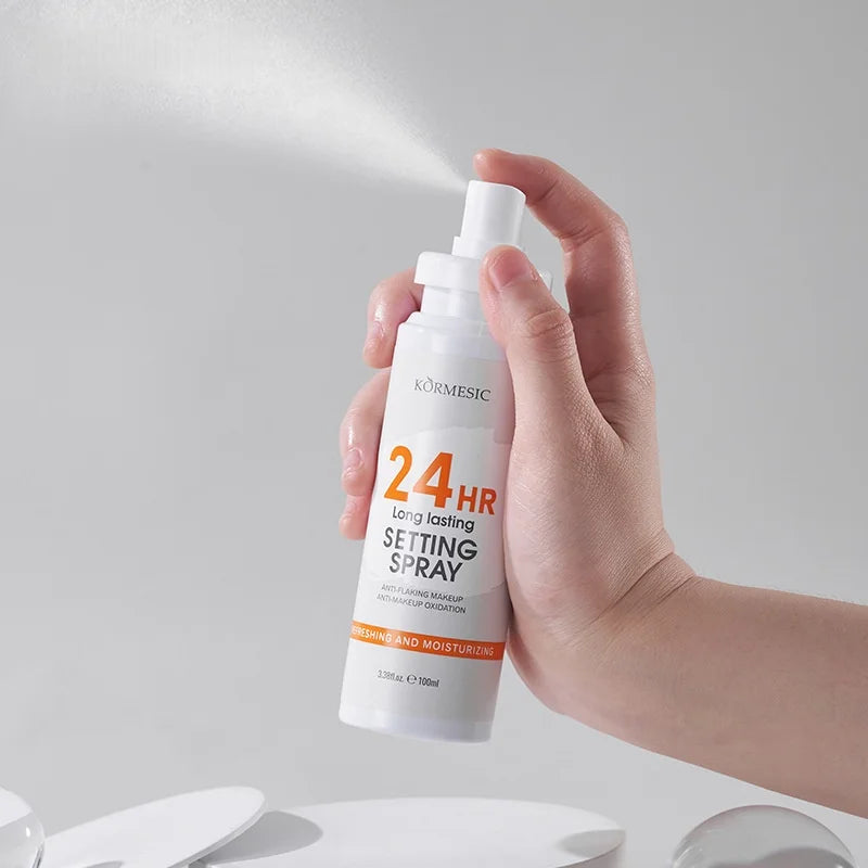 100Ml/Bottle Moisturizing Makeup Setting Spray, Non-Caking, Lightweight Setting Spray, Suitable for Dry and Oily Skin, Small Bottle Design, Easy to Carry Vue
