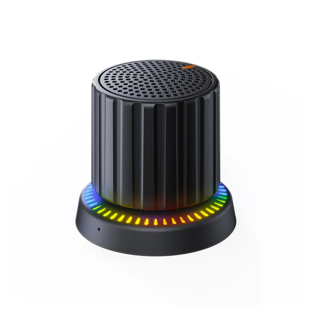 Waterproof Bluetooth Speaker With Colorful LED Lights Strong magnetic Cup Portable Mini Bluetooth Speaker Vue black