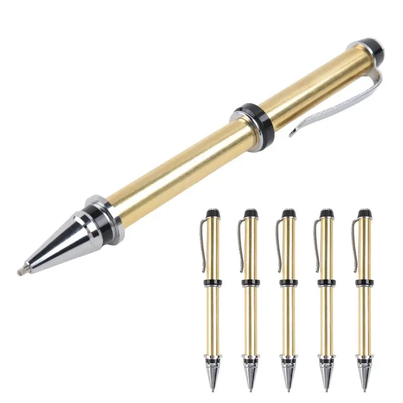 ABKW-6 Pieces Wood Turning Pen Set With Refills Rotating Pen Kit For Wood Turning Bulk Lathe Turning Supplies For Pen Making Vue