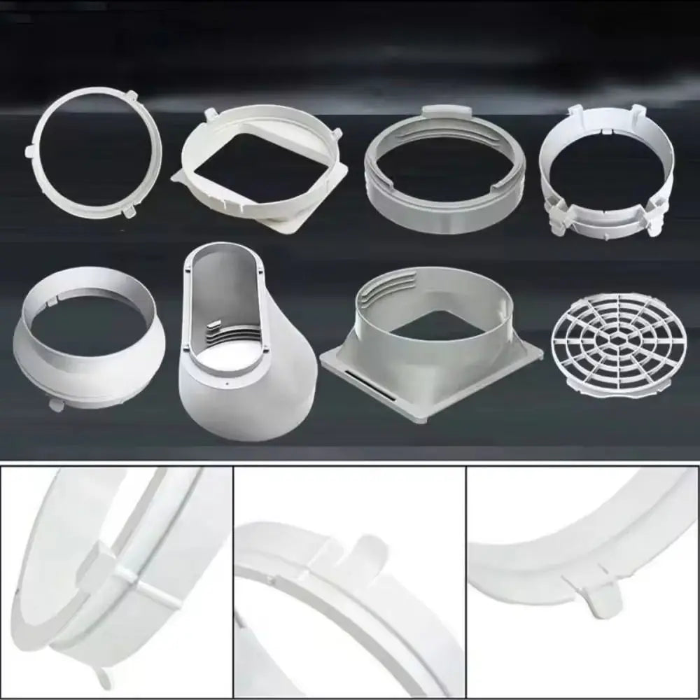 ABS Air Conditioner Exhaust Hose Connector Replacement Round Square Vue