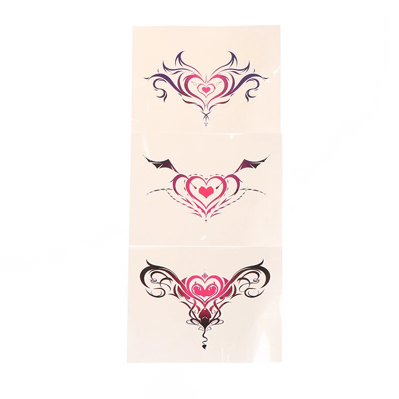 Waterproof Temporary Tattoo Stick Wing Design Flash Tattoo for Arm Leg Back Body Art for Men Women Vue