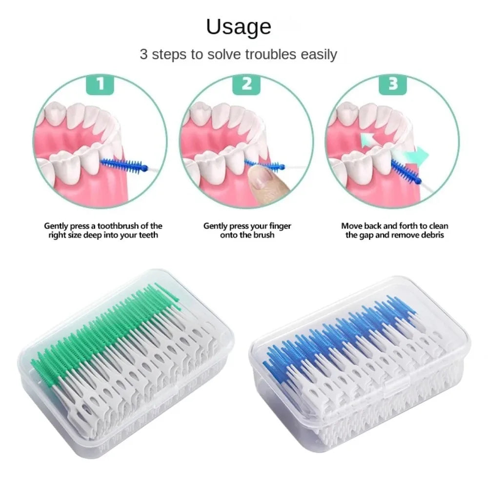 oral cleaning teethbrushes, silicone toothpicks, string, Toothpicks between teeth silicone toothbrushes Vue