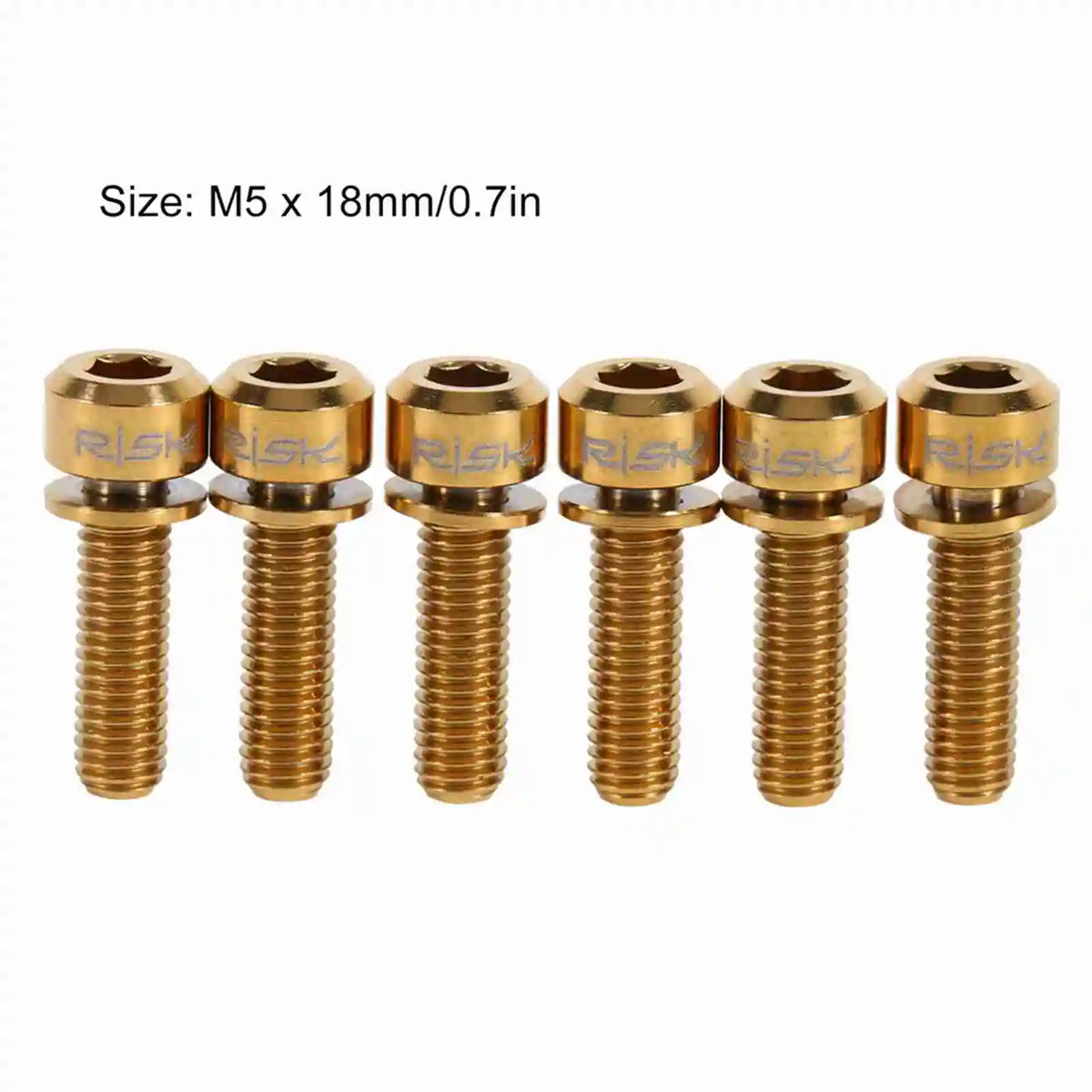 Alloy M5 x 18mm Screw With Washers Set For MTB Stem Stem Stem Screw Vue