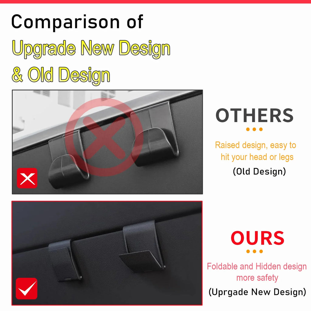 Hook for Tesla Model Y 2025 Juniper Accessories Glove Box Hidden Hook Clip for Tesla Model 3 2024-2025 Highland Accessories Vue