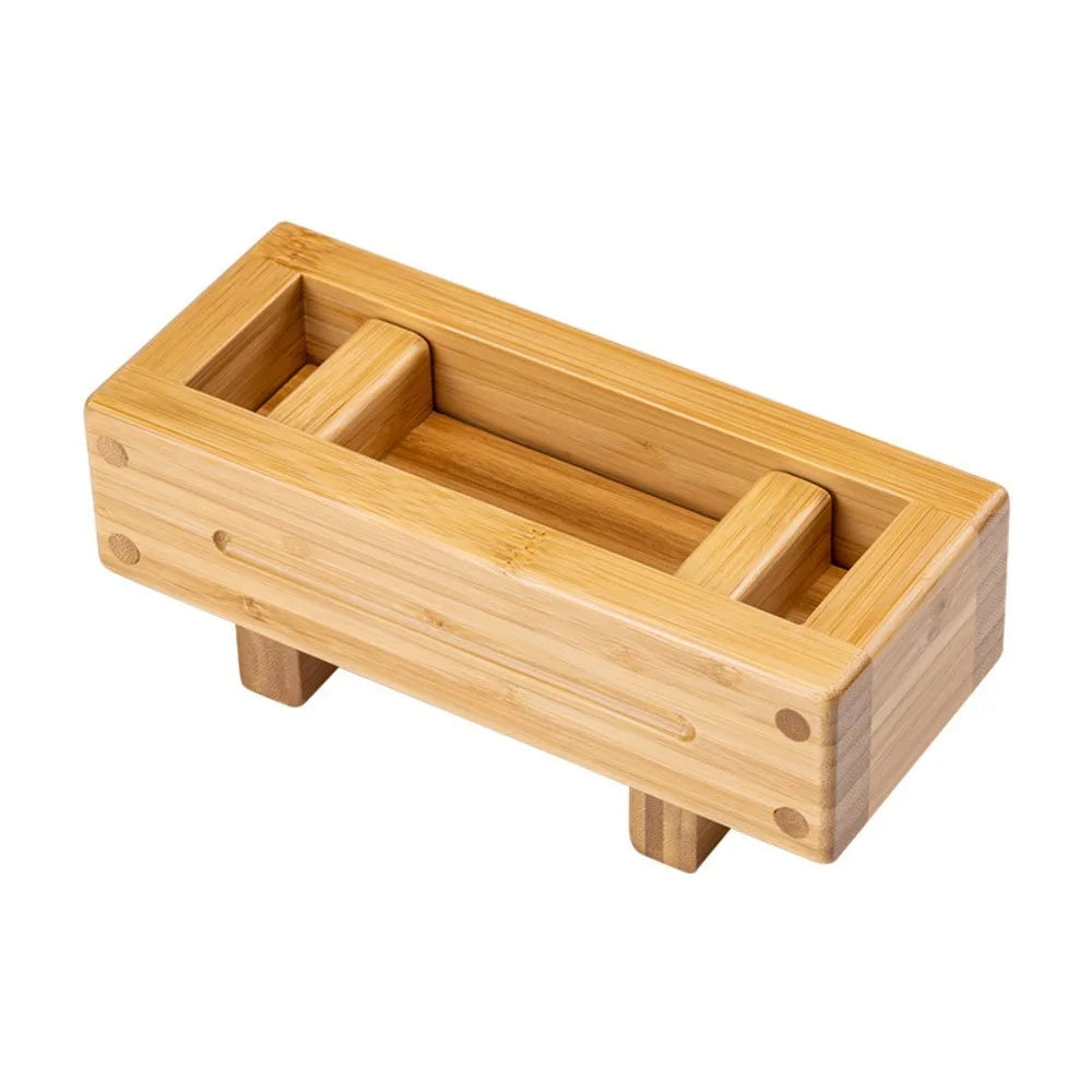 Easy To Clean Wooden Sushi Press Mold Rectangular Portable Thousand Layer Sushi Mold Flat Press Sushi Press Maker Sushi Making Vue Bamboo