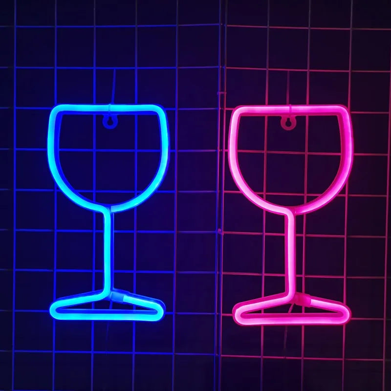 Cheers Beer Mug Bottle Neon Sign LED Wall Art for Bar Pub Home Man Cave Decor Party Wall Lighting with Design Romantic Ambiance Vue