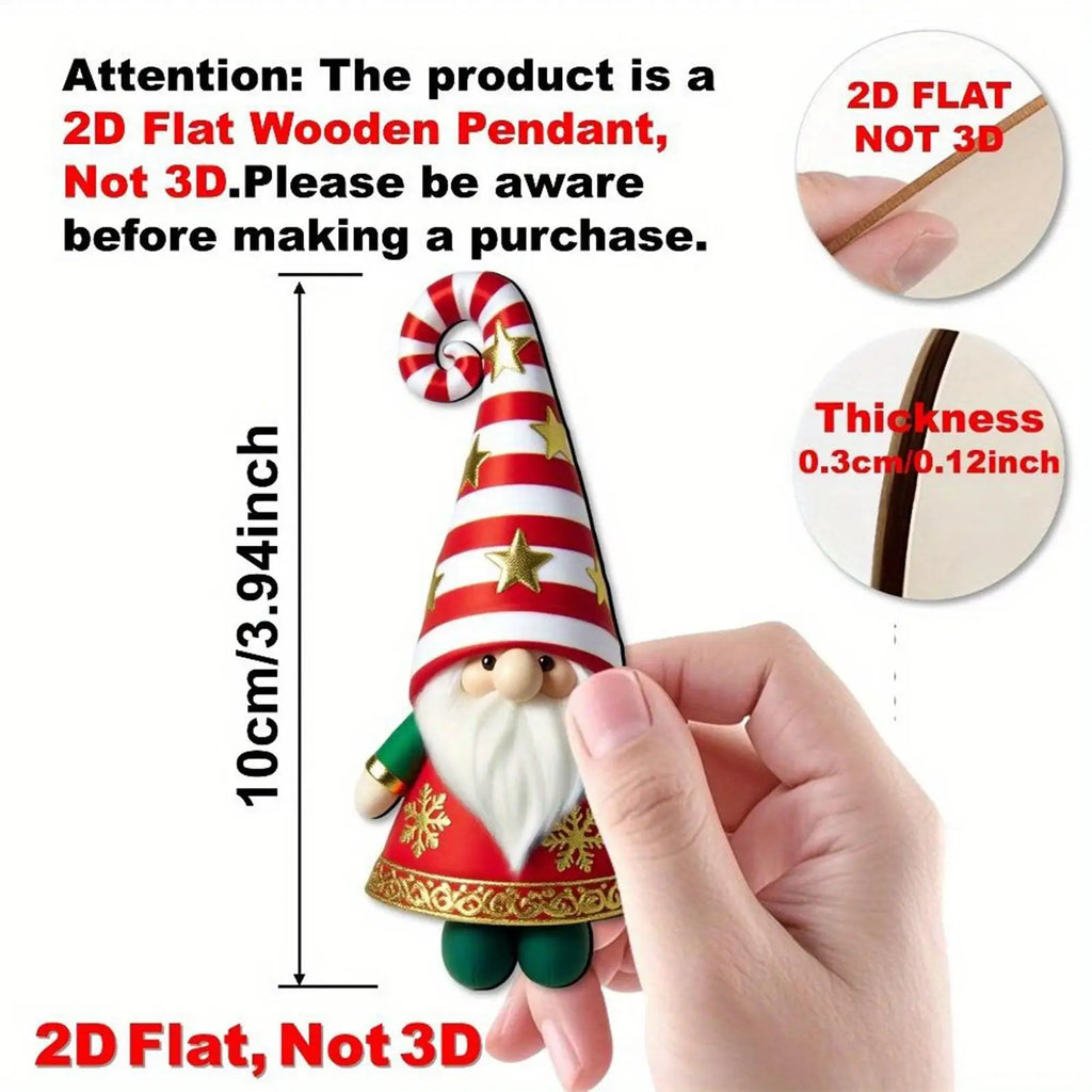 Seasonal Fall Gnomes 8 Pieces Charm Decorations Ornaments Gnomes Figurines Decor for Party New Year Outdoor Indoor Branches Vue