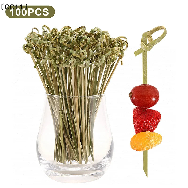 Bamboo Skewers Barbeque Bar Tool Kitchen Cocktail Picks Disposable Vue