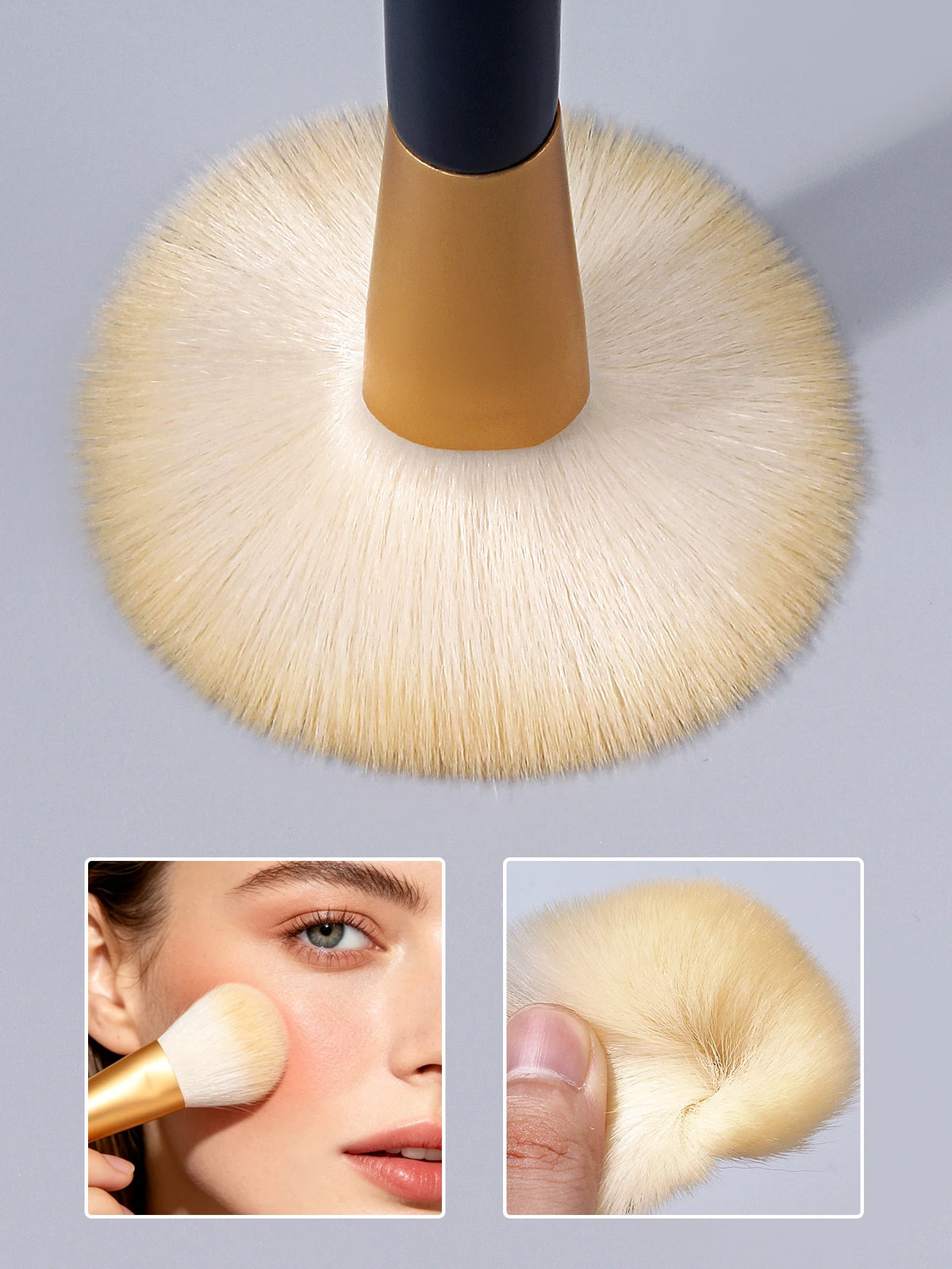 3PCS Makeup Tool Set Blush Brush Triangle Powder Puff Cosmetic Sponge Dry Wet Dual Use Foundation Blending Make Up Accessories Vue