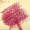 Wholesale 500pcs/lot Disposable Eyelash Applicator Micro Brushes for Lash Cleaning Brush Sticks Makeup Tools Extension Brushes, Vue A0175-500PCS-ROSE