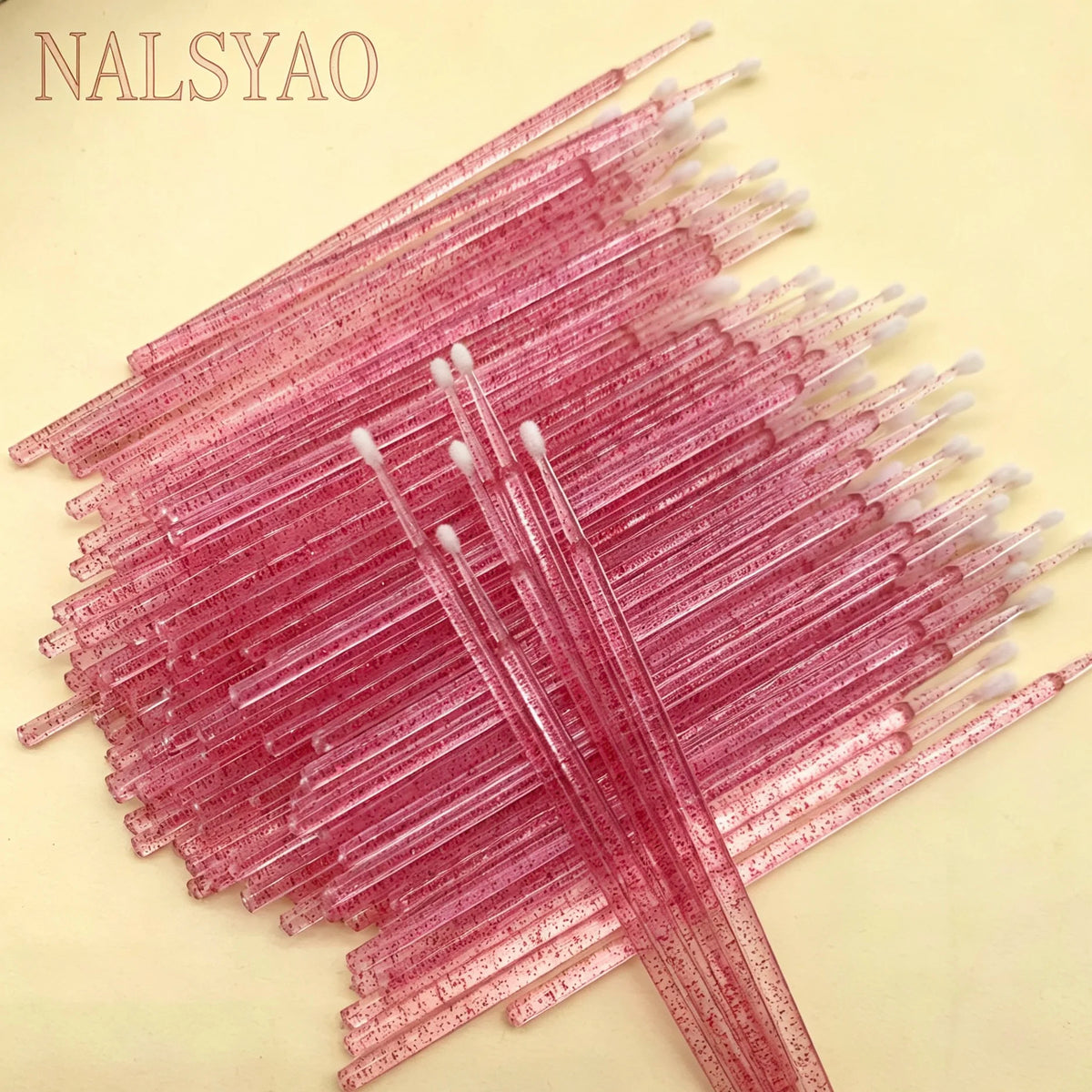 Wholesale 500pcs/lot Disposable Eyelash Applicator Micro Brushes for Lash Cleaning Brush Sticks Makeup Tools Extension Brushes, Vue A0175-500PCS-ROSE