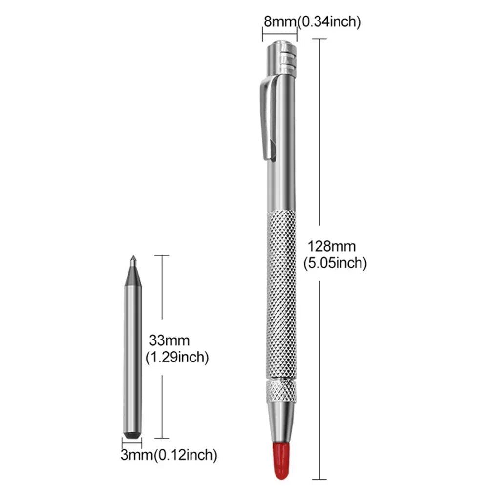 11-Pc Carbide Tip Scriber Engraving Pen Set – Metal Glass Ceramic Carbide Scriber Set Vue