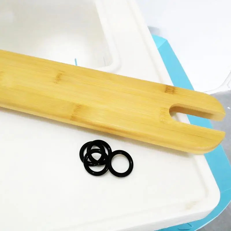 50cm Baby Highchair Foot Rest Footrest Baby Natural Bamboo Baby Highchair Foot Rest High Chair Footrest with Rubber Ring Vue