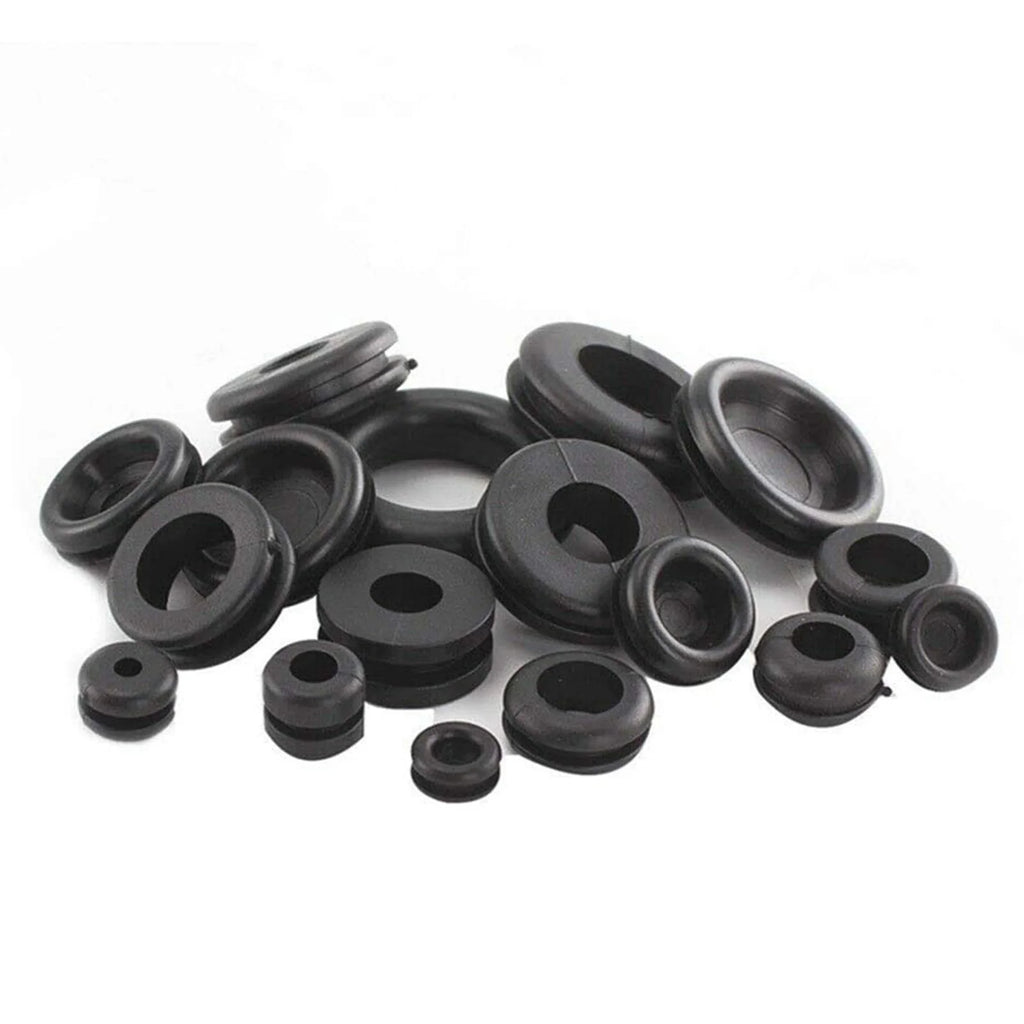 180Pcs Rubber Grommets Sealing Rings Assortment of Rubber Washers for Wires Plugs Cables Rubber Grommet for Wires Plugs Cables Vue 180PCS