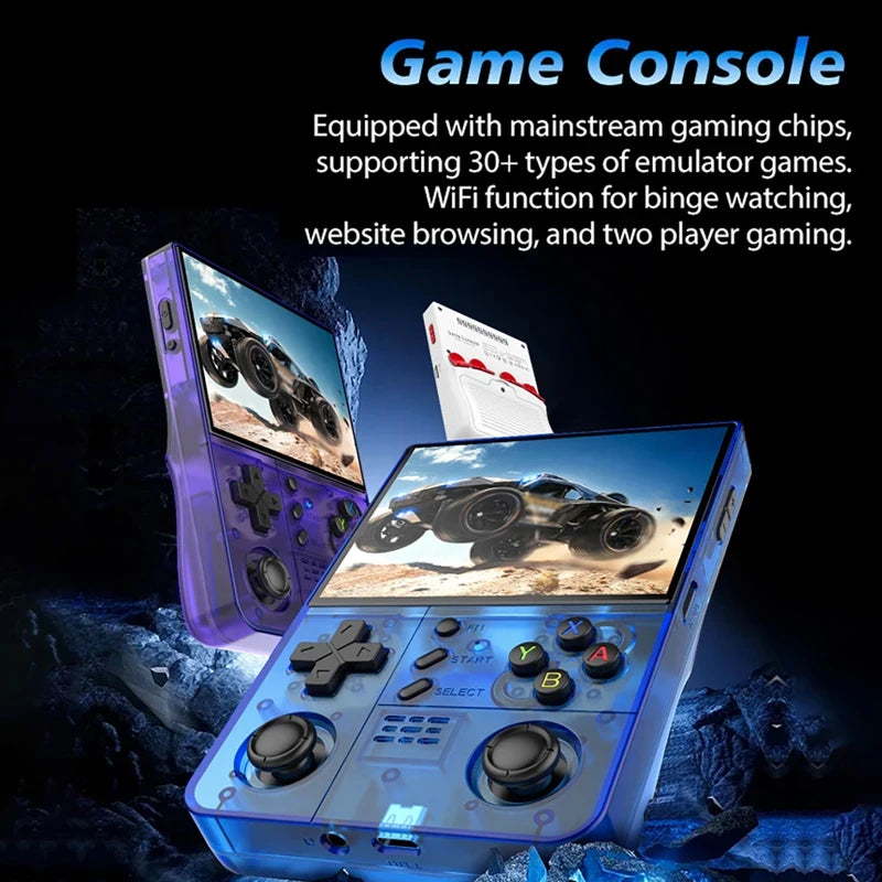 R40XX Pro Max Retro Handheld Game Console Linux System 4.2 Inch HD IPS Screen Portable Pocket Video Player 128GB Games Gift Vue