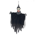 Tattered Ripped Gauze Skirt Polka Dot Clown Hanging Ghost Hand Painted Simulated Hanging Scary Ghost Decor Novelty Vue Style C