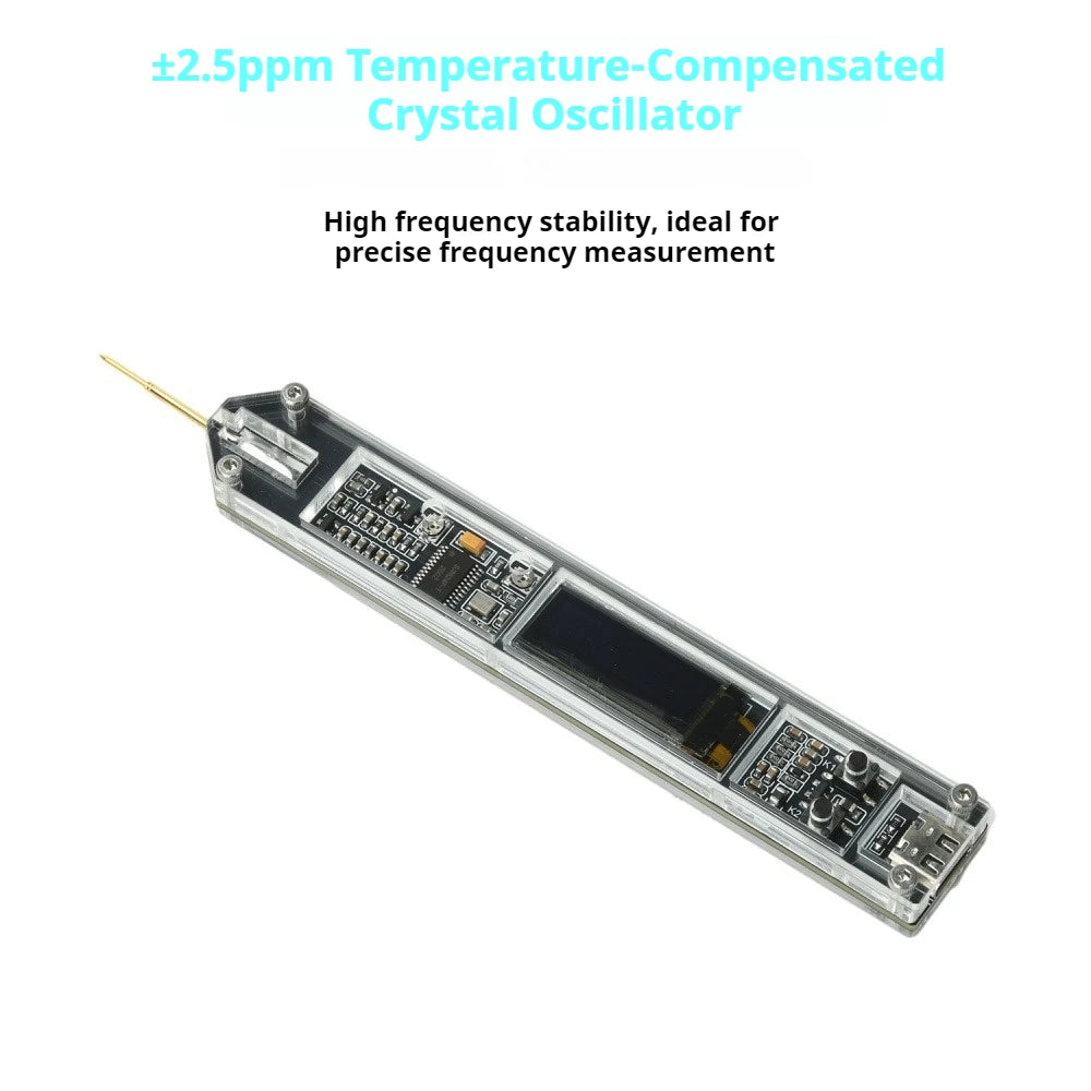 200Hz-100MHz Frequency Meter Pen 0.91 Inch OLED Display High-Precision Frequency Counter for RF Measurement Radio Transceiver Vue