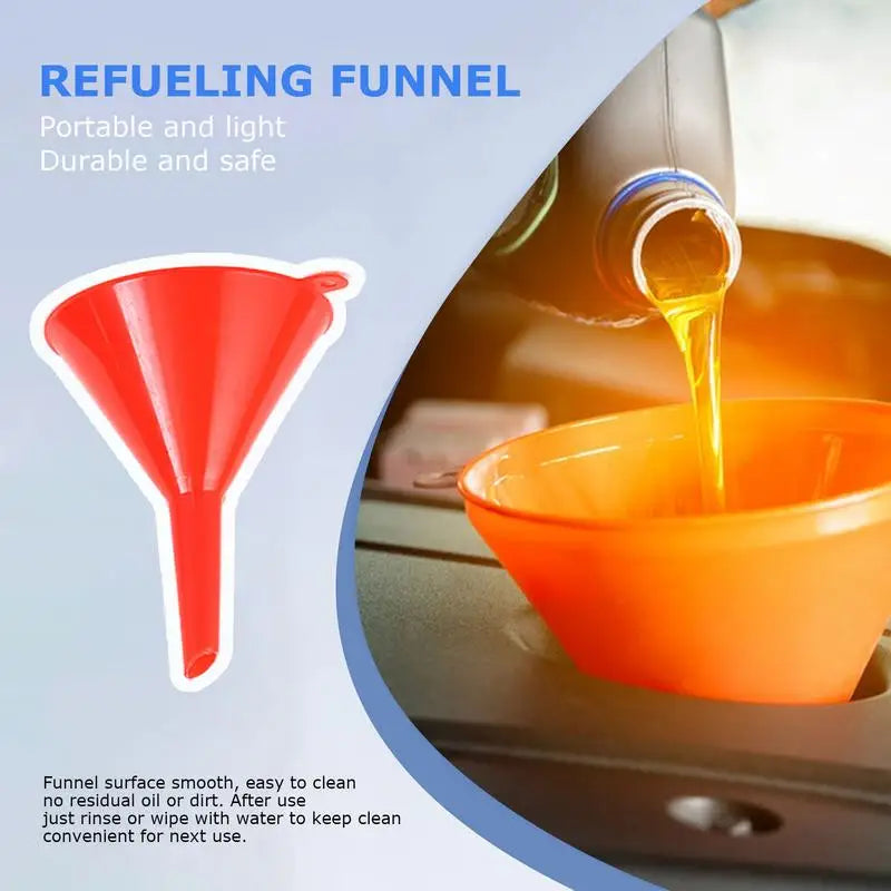 4-Piece Plastic Funnel Set – Car, Kitchen & Home Use Plastic Funnel Set Vue