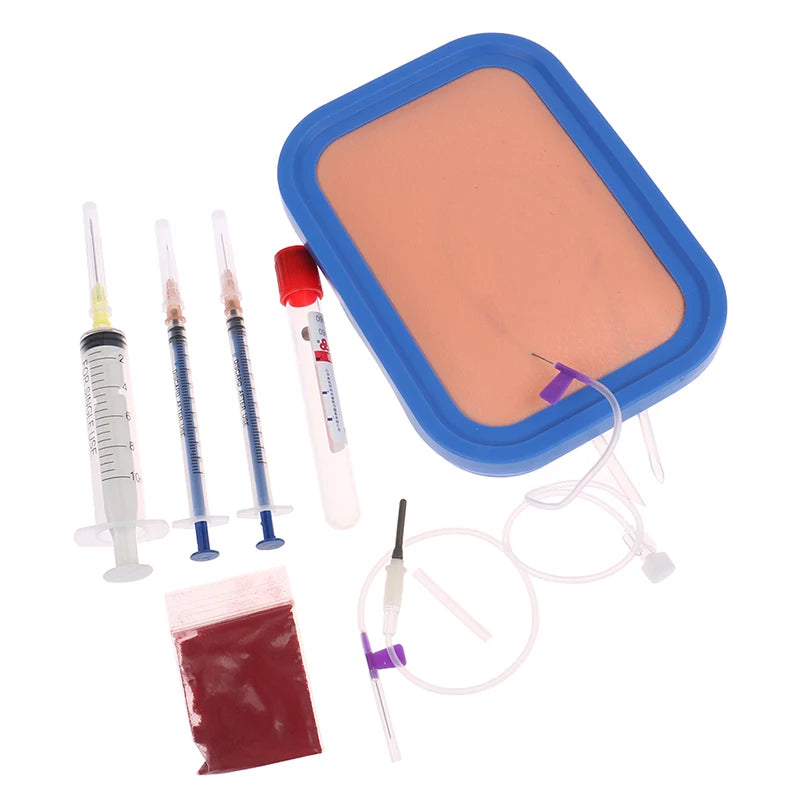 Silicone IV Injection Training Pad Human Skin Venipuncture Blood Drawing Practice Model Tool Vue
