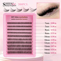 3/10 Row Cluster Lashes 60-120-200pcs 30D 7-14mm Mixed Lengths Ultra-Nature Look Thin Ultra-Soft Light Reusable For Beginners Vue 30P