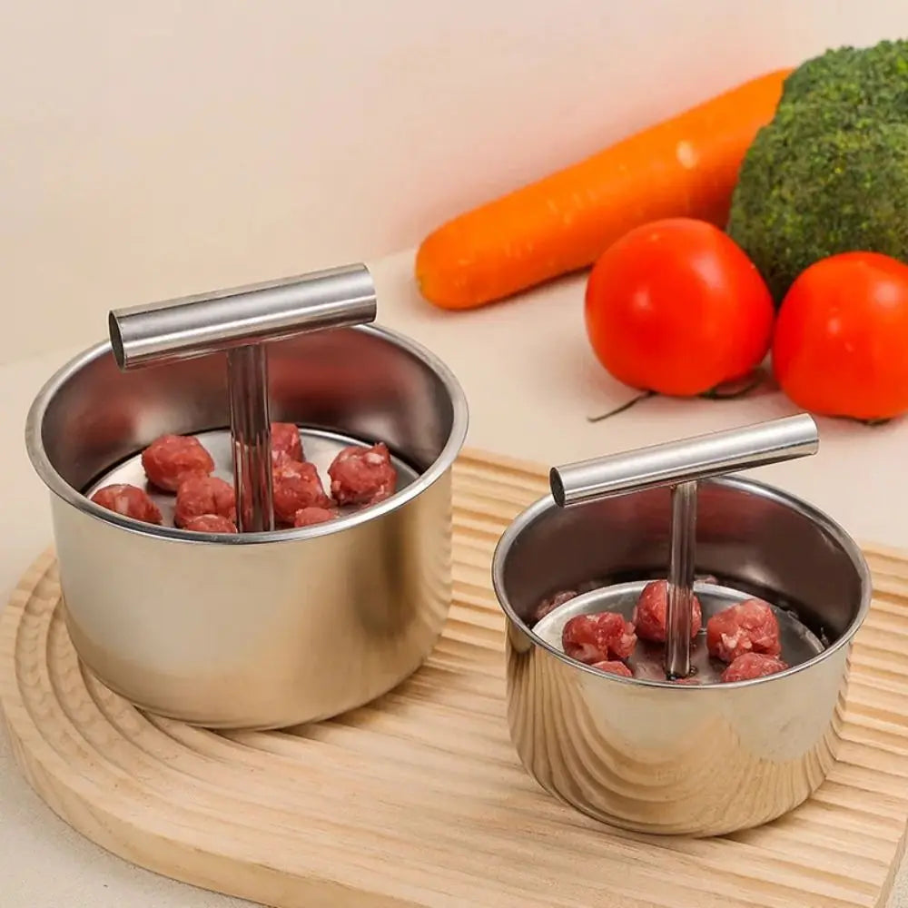 Stainless Steel Hand Press Meatball Maker Quick & Easy DIY Meatballs Efficient Meatball Maker Tool Creative Rustproof Vue